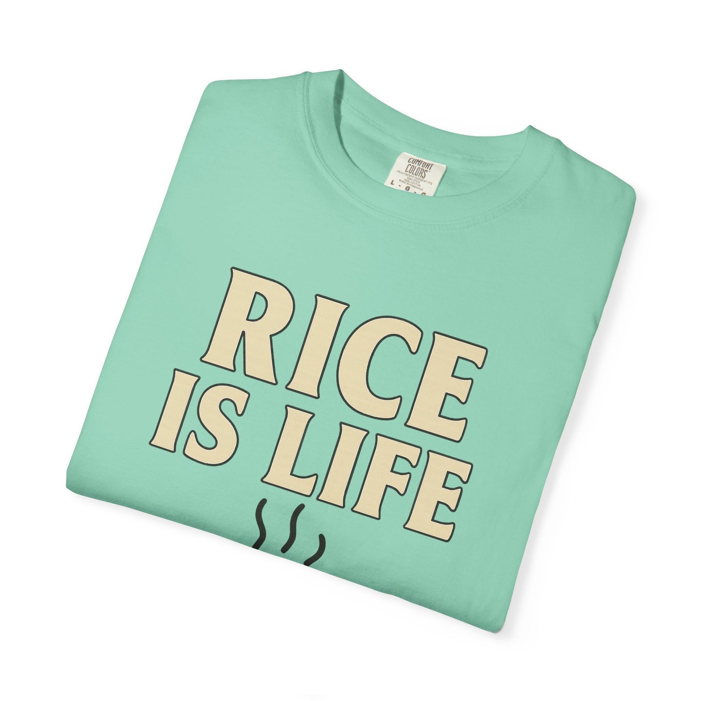 Rice is Life Unisex Garment-Dyed T-shirt, Funny Foodie Shirt, Gift for [...]