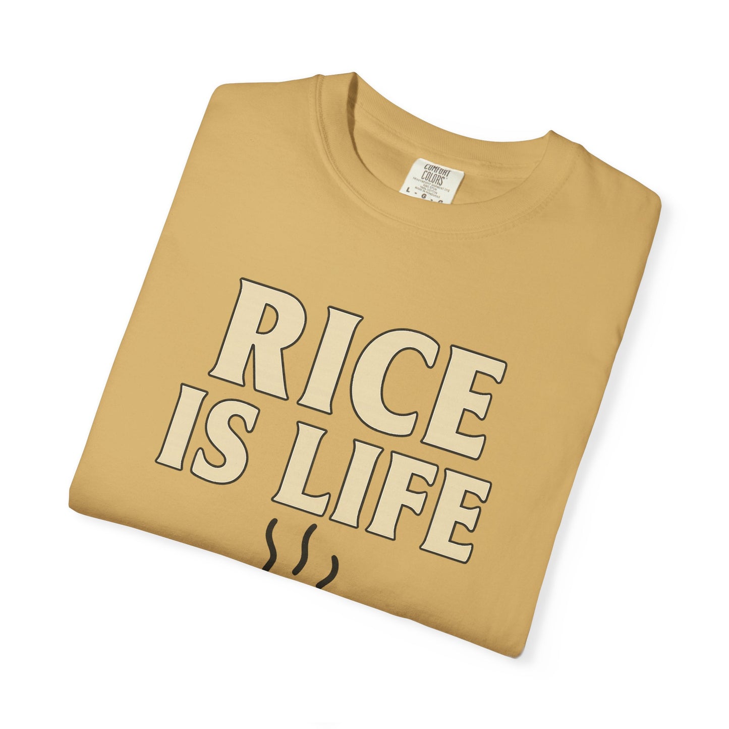 Rice is Life Unisex Garment-Dyed T-shirt, Funny Foodie Shirt, Gift for [...]