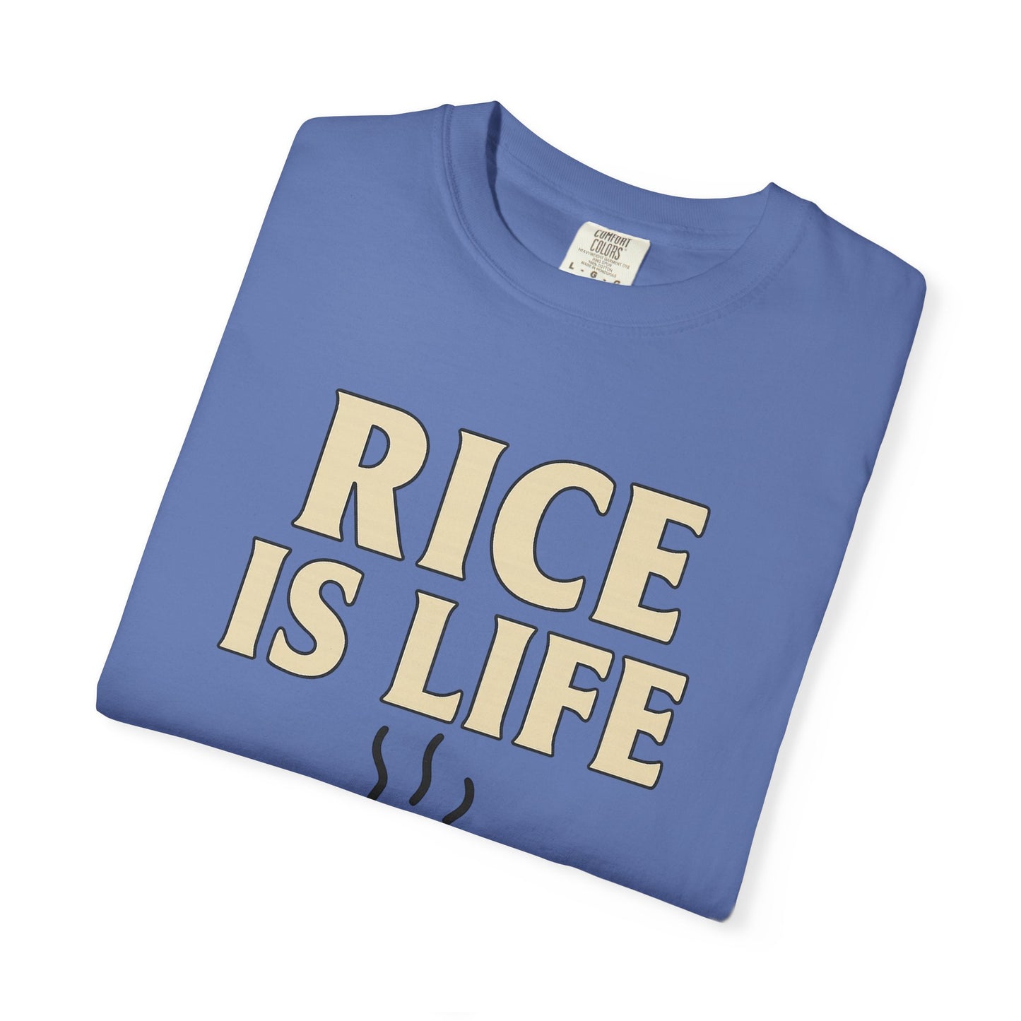Rice is Life Unisex Garment-Dyed T-shirt, Funny Foodie Shirt, Gift for [...]