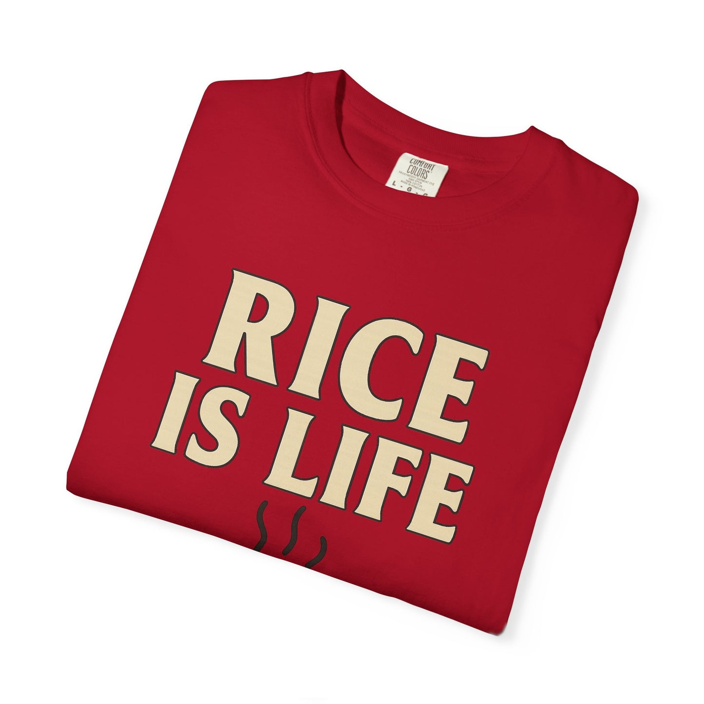 Rice is Life Unisex Garment-Dyed T-shirt, Funny Foodie Shirt, Gift for [...]