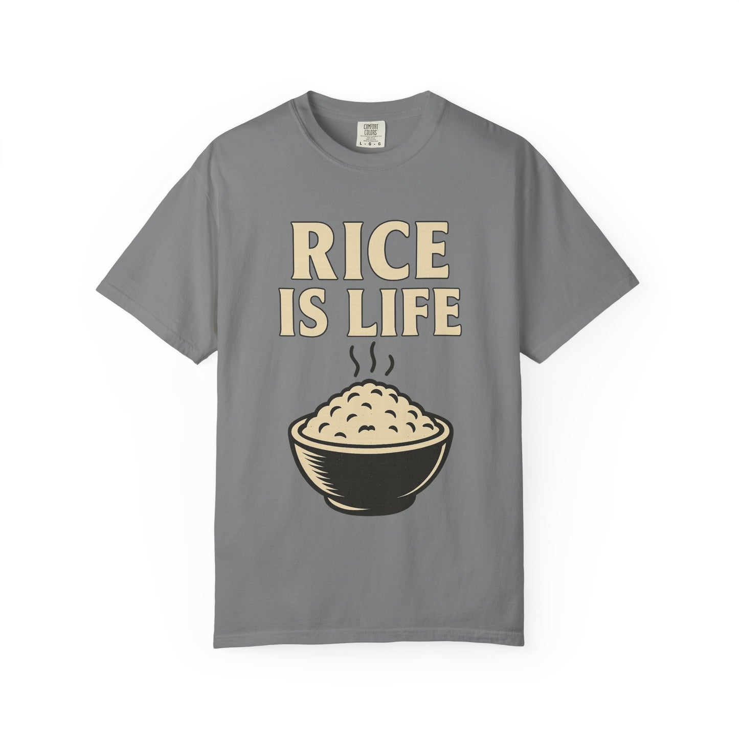 Rice is Life Unisex Garment-Dyed T-shirt, Funny Foodie Shirt, Gift for [...]