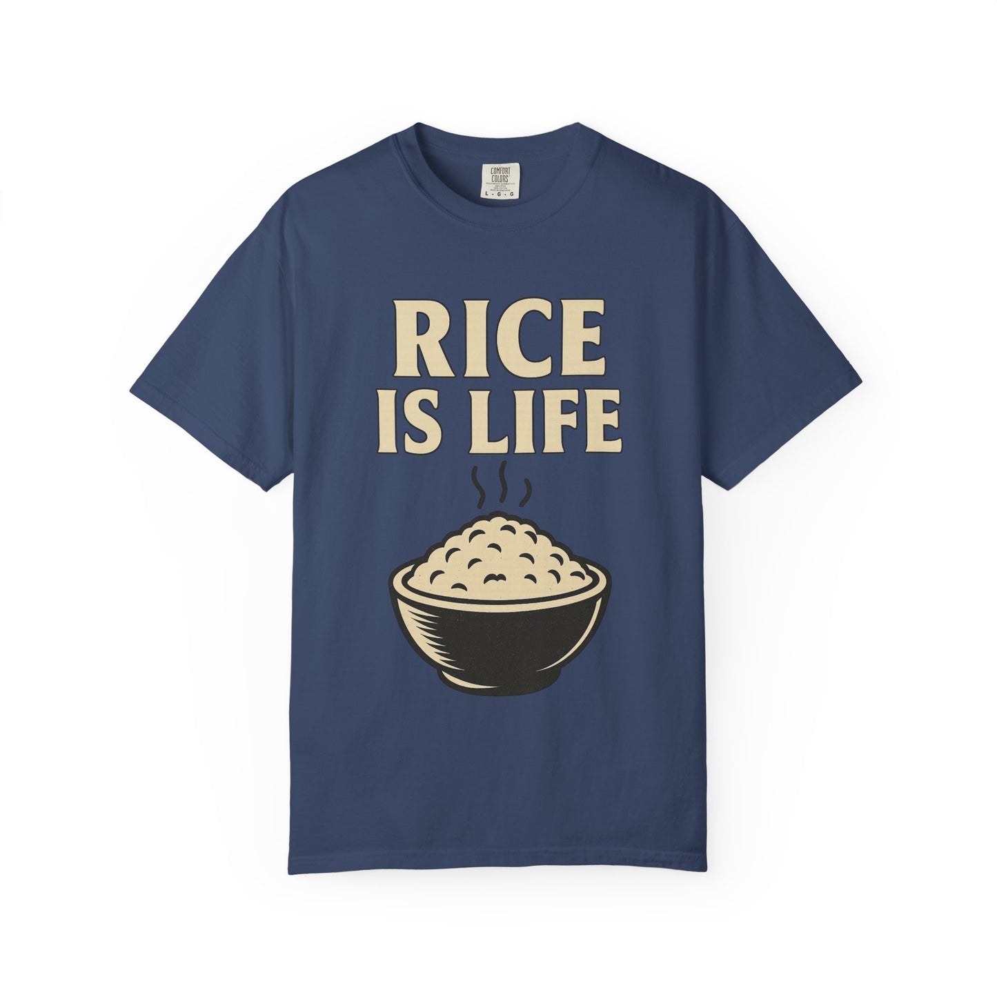 Rice is Life Unisex Garment-Dyed T-shirt, Funny Foodie Shirt, Gift for [...]
