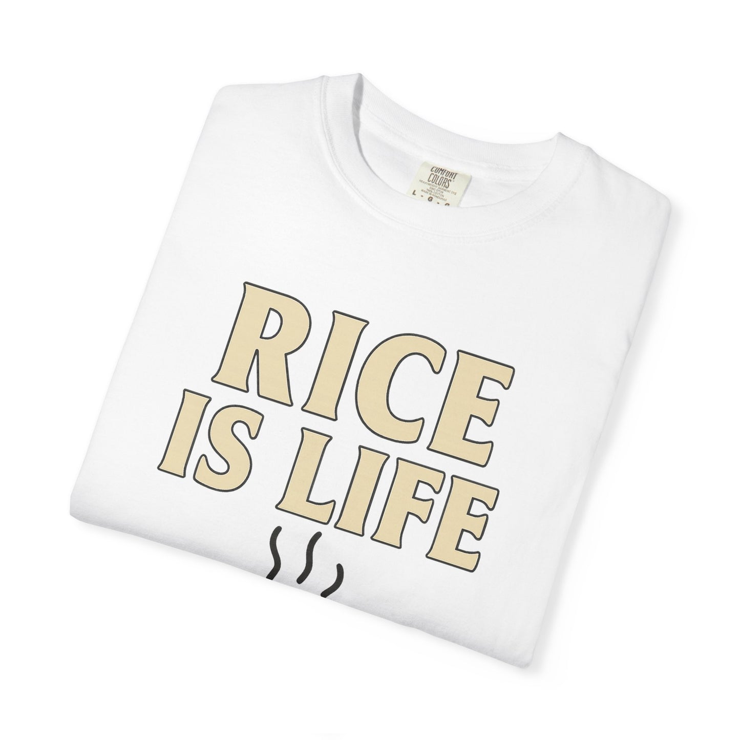 Rice is Life Unisex Garment-Dyed T-shirt, Funny Foodie Shirt, Gift for [...]