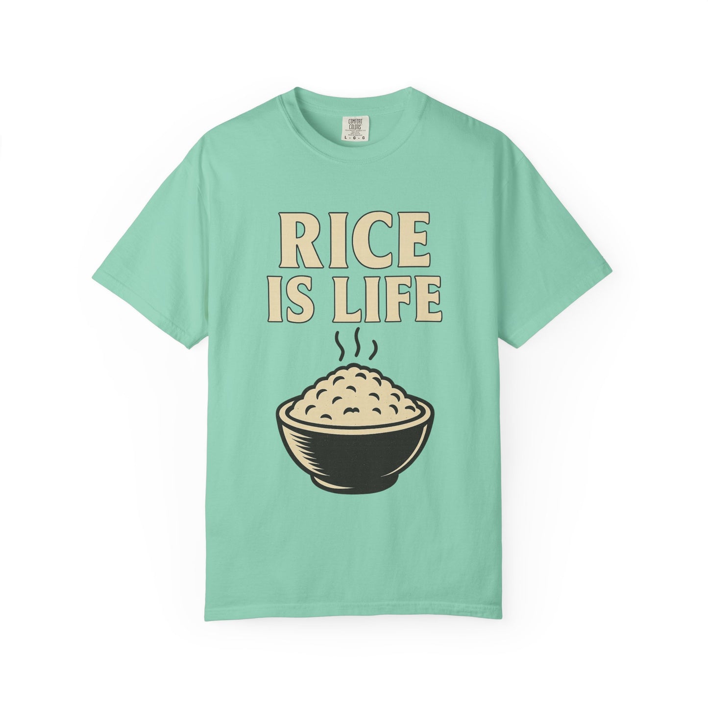 Rice is Life Unisex Garment-Dyed T-shirt, Funny Foodie Shirt, Gift for [...]