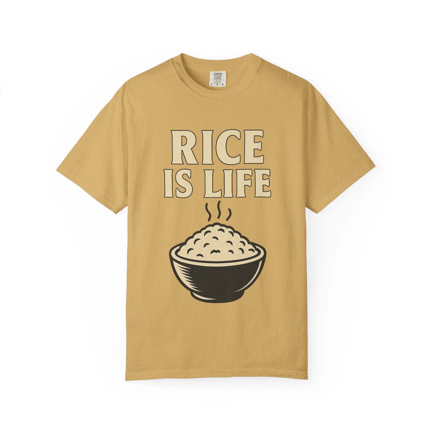 Rice is Life Unisex Garment-Dyed T-shirt, Funny Foodie Shirt, Gift for [...]