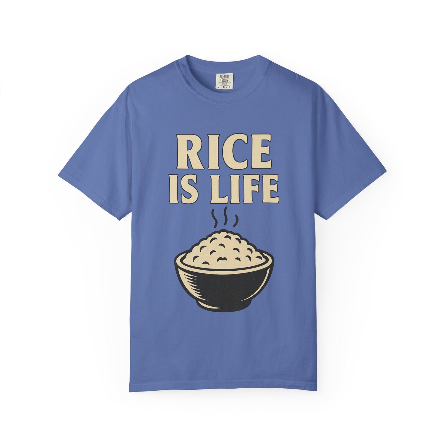 Rice is Life Unisex Garment-Dyed T-shirt, Funny Foodie Shirt, Gift for [...]