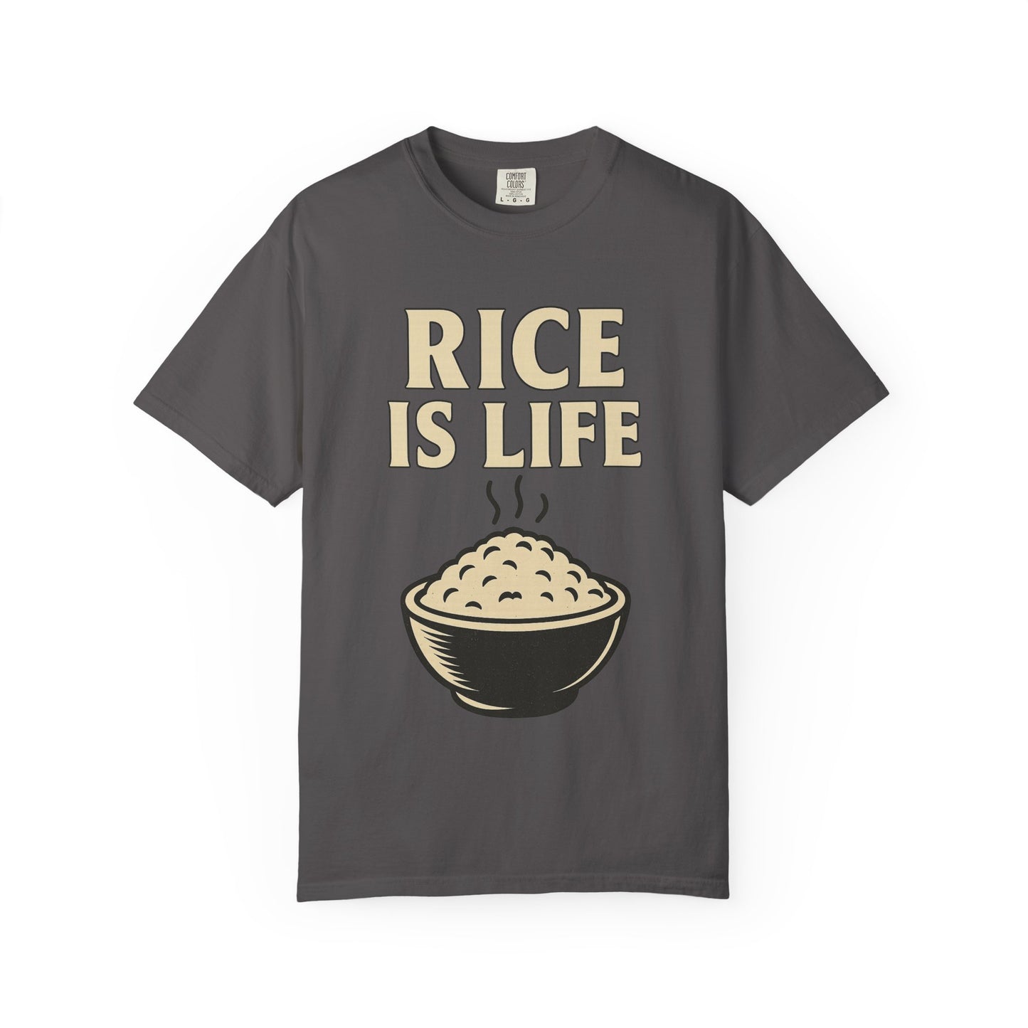 Rice is Life Unisex Garment-Dyed T-shirt, Funny Foodie Shirt, Gift for [...]