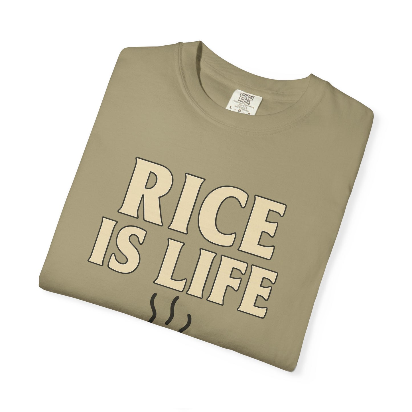 Rice is Life Unisex Garment-Dyed T-shirt, Funny Foodie Shirt, Gift for [...]